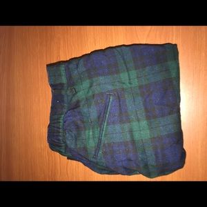 Green and Blue Plaid Trousers